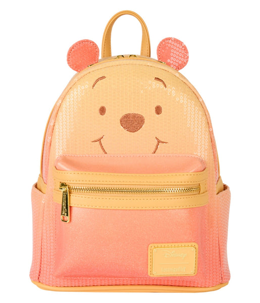 Loungefly Disney Winnie the Pooh Sequin Mini Backpack  display picture 1