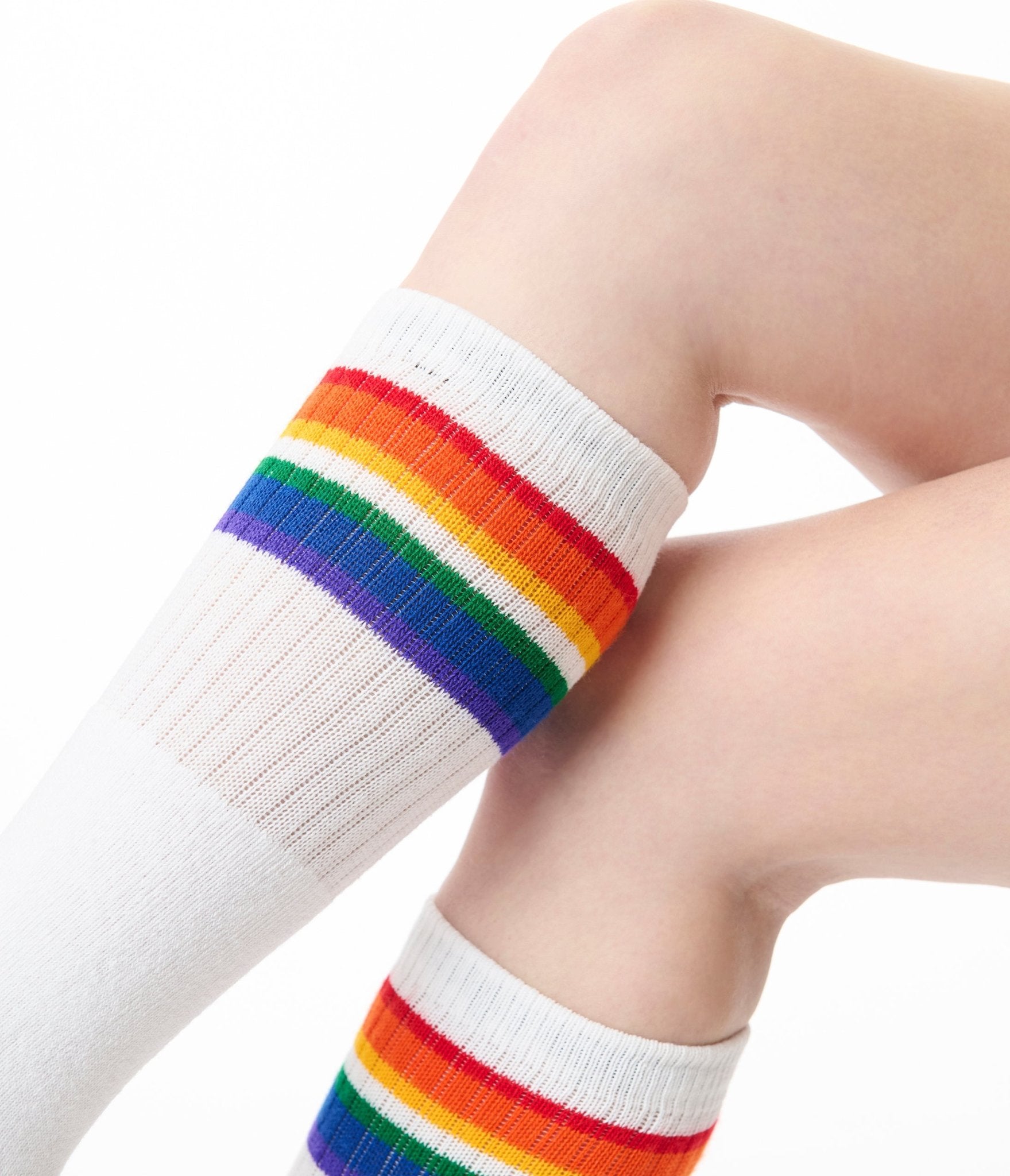 Love Rainbow Knee High Tube Socks - Unique Vintage - Womens, ACCESSORIES, HOSIERY