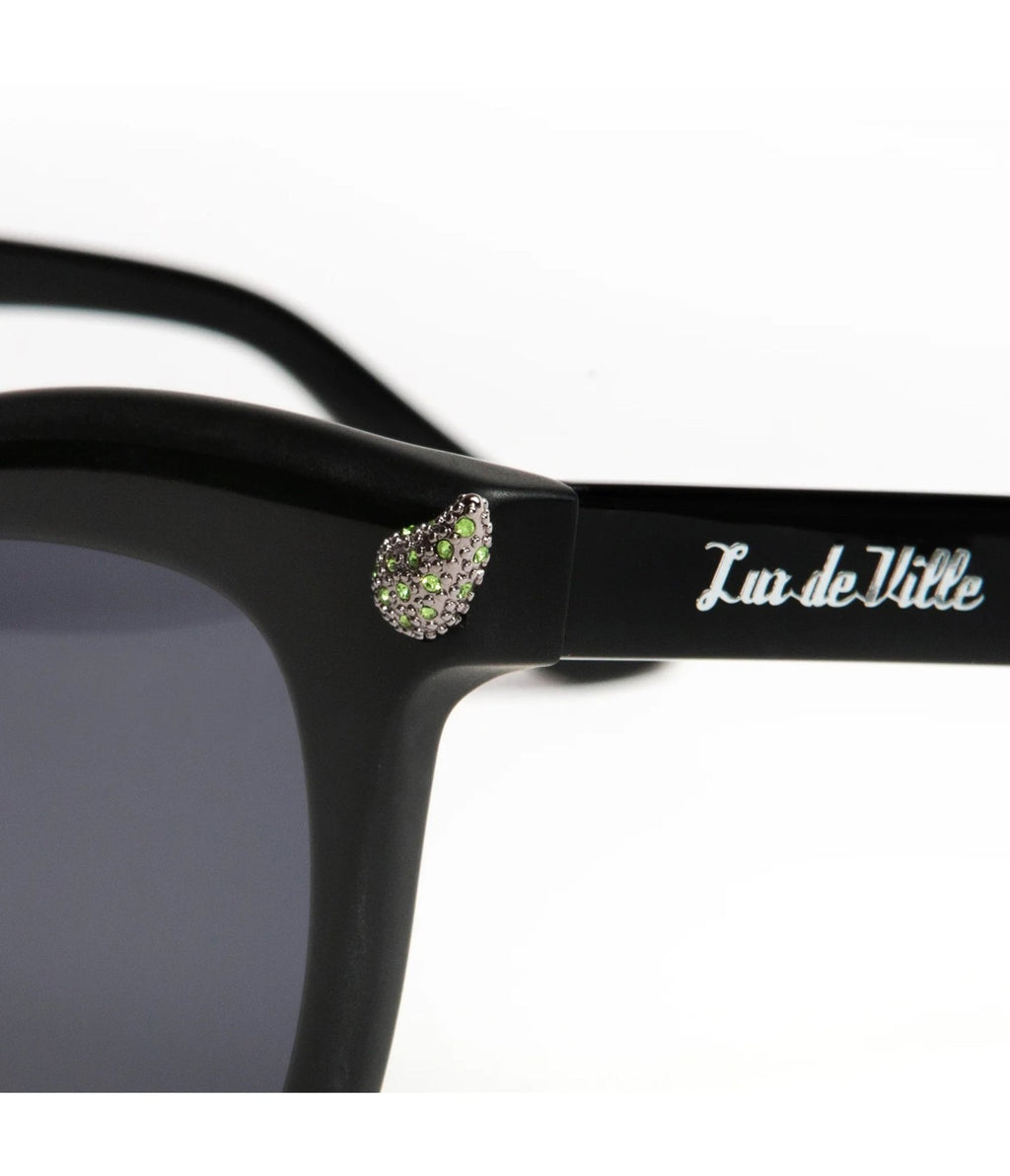 Lux De Ville Black Deville Sunglasses - Unique Vintage - Womens, ACCESSORIES, SUNGLASSES