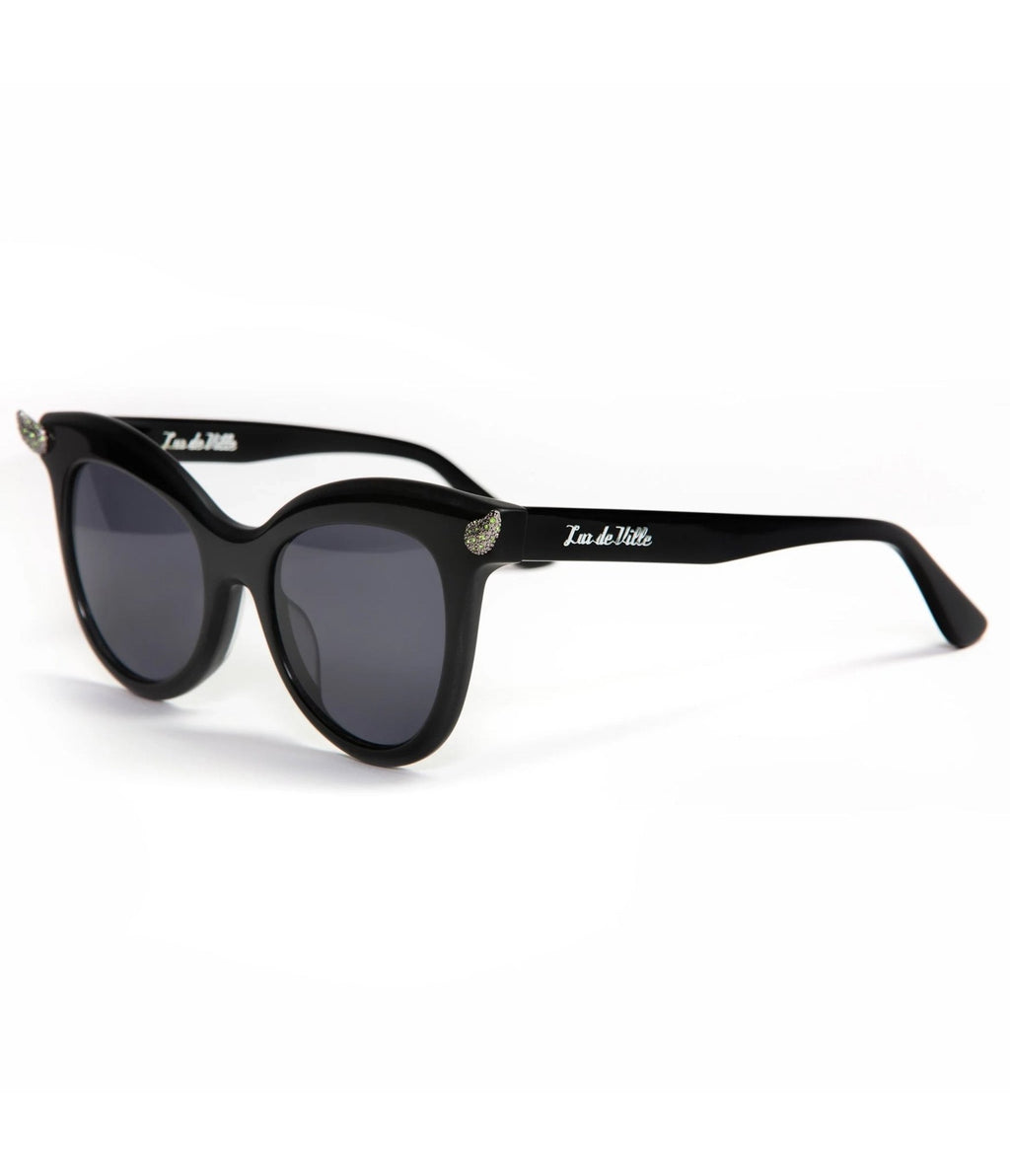 Lux De Ville Black Deville Sunglasses - Unique Vintage - Womens, ACCESSORIES, SUNGLASSES