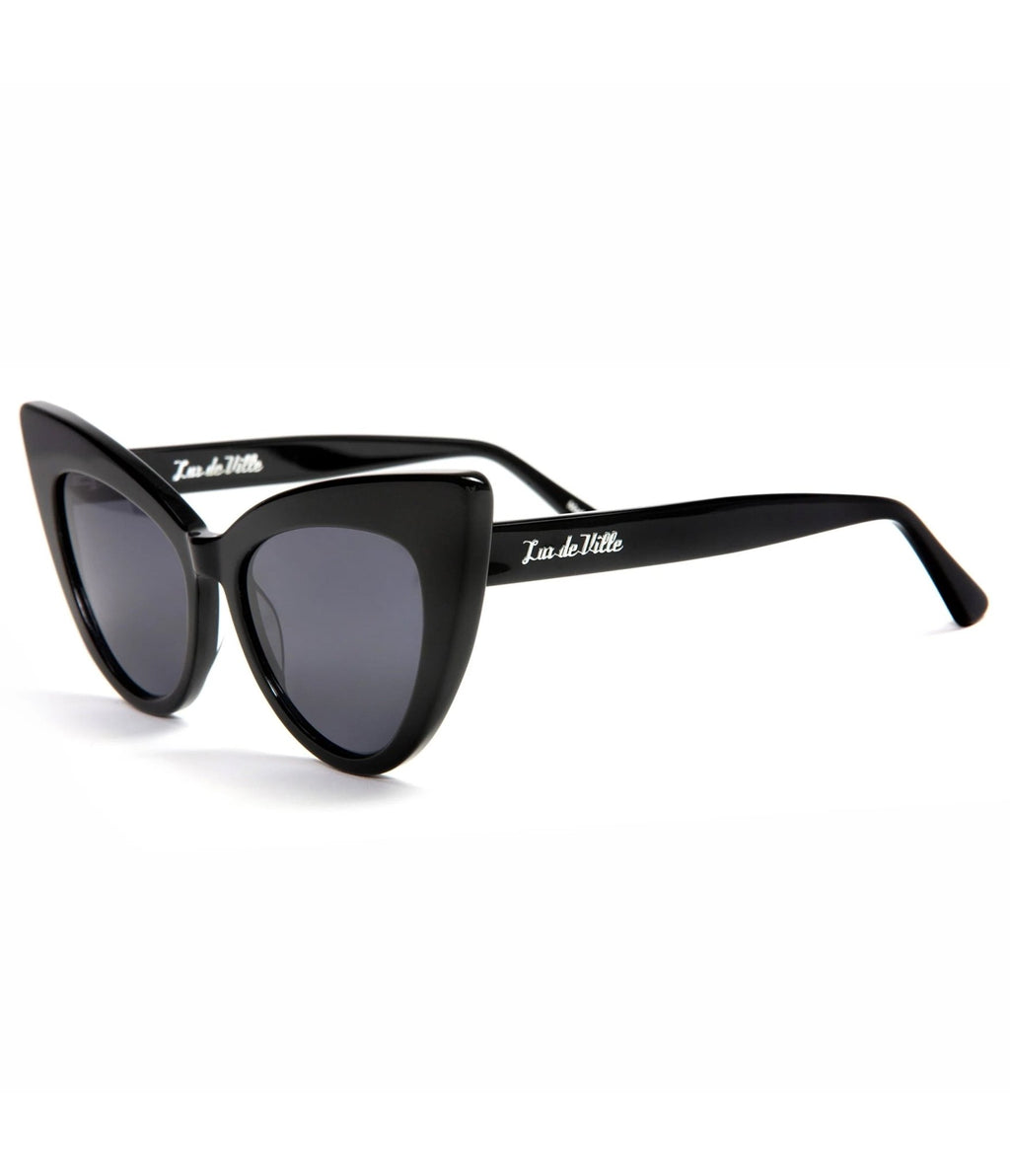 Lux De Ville Black Queen Bee Sunglasses - Unique Vintage - Womens, ACCESSORIES, SUNGLASSES