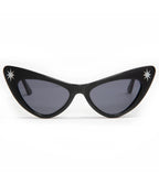 Lux De Ville Black Starlite Sunglasses - Unique Vintage - Womens, ACCESSORIES, SUNGLASSES