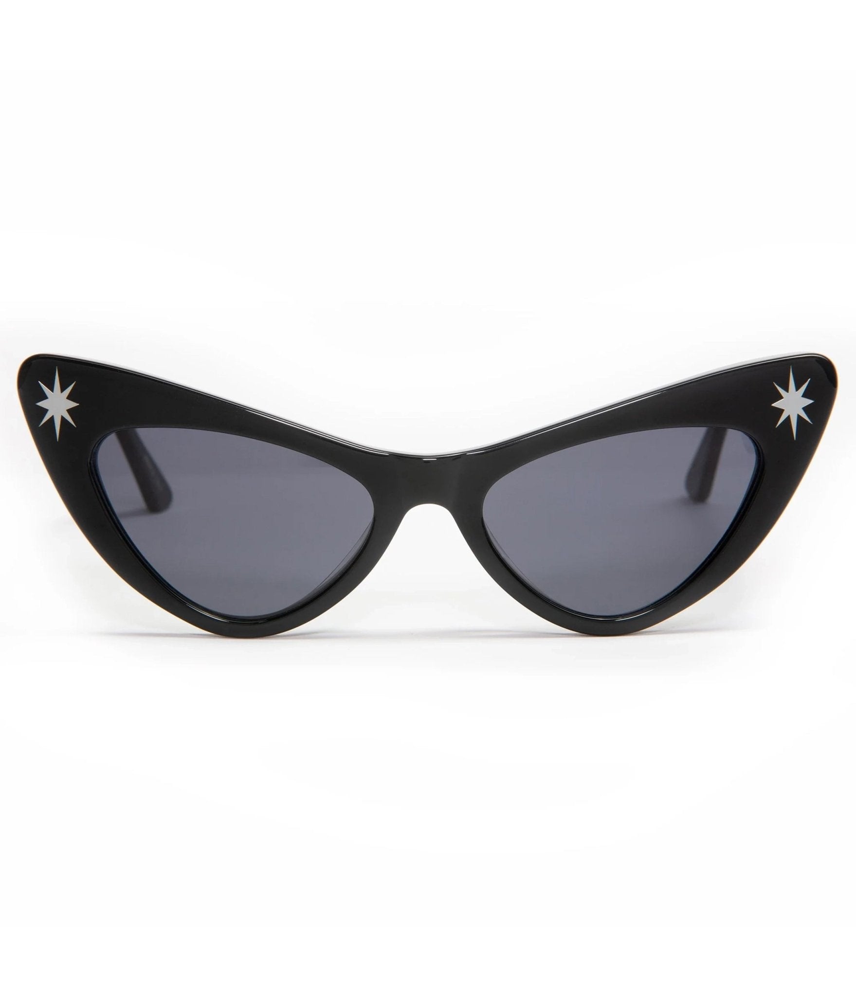 Lux De Ville Black Starlite Sunglasses - Unique Vintage - Womens, ACCESSORIES, SUNGLASSES