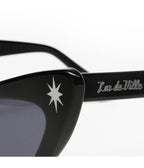 Lux De Ville Black Starlite Sunglasses - Unique Vintage - Womens, ACCESSORIES, SUNGLASSES