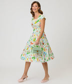 Magnolia Place Gnome & Frog Anna Swing Dress - Unique Vintage - Womens, DRESSES, SWING