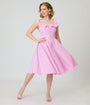 Magnolia Place Pink Stripe Barbara Swing Dress