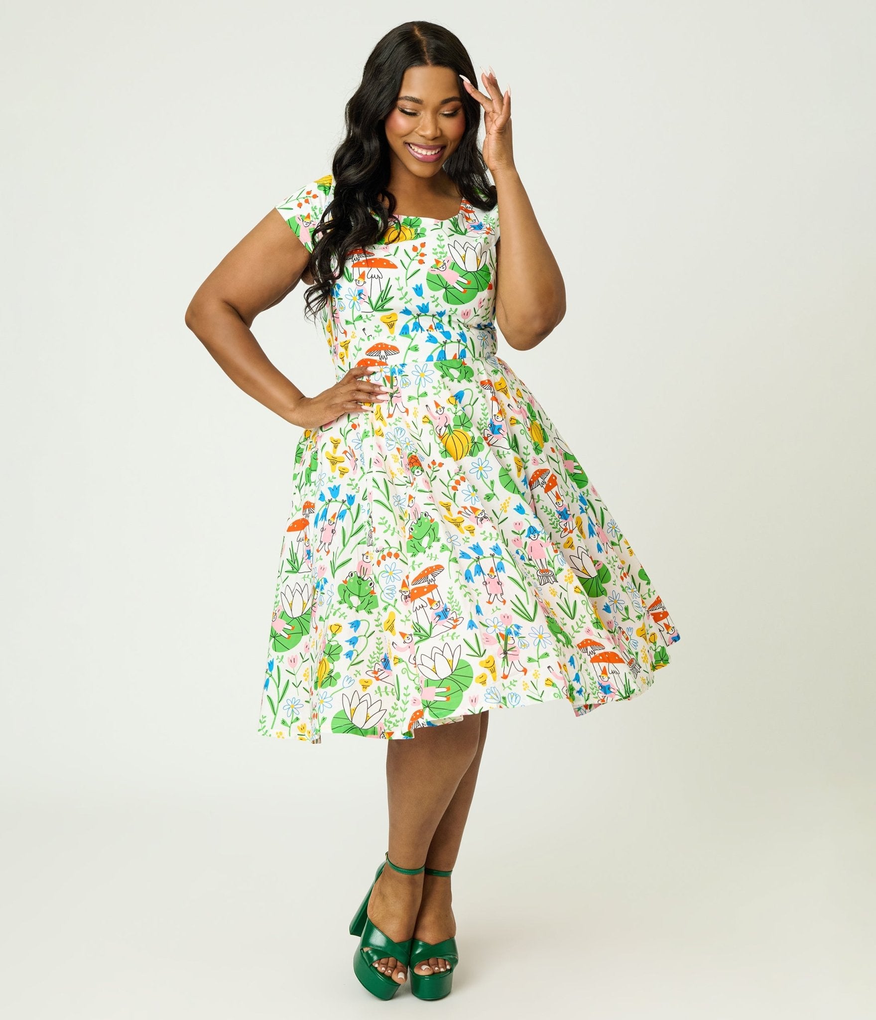 frock dress Ayiak Short Retrofete pretty and comfort go hand in hand Pearl Dark Flamingo Pink Frock
