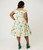 Magnolia Place Plus Size Gnome & Frog Anna Swing Dress - Unique Vintage - Womens, DRESSES, SWING