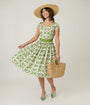 Magnolia Place Strawberry Wallpaper Anna Swing Dress