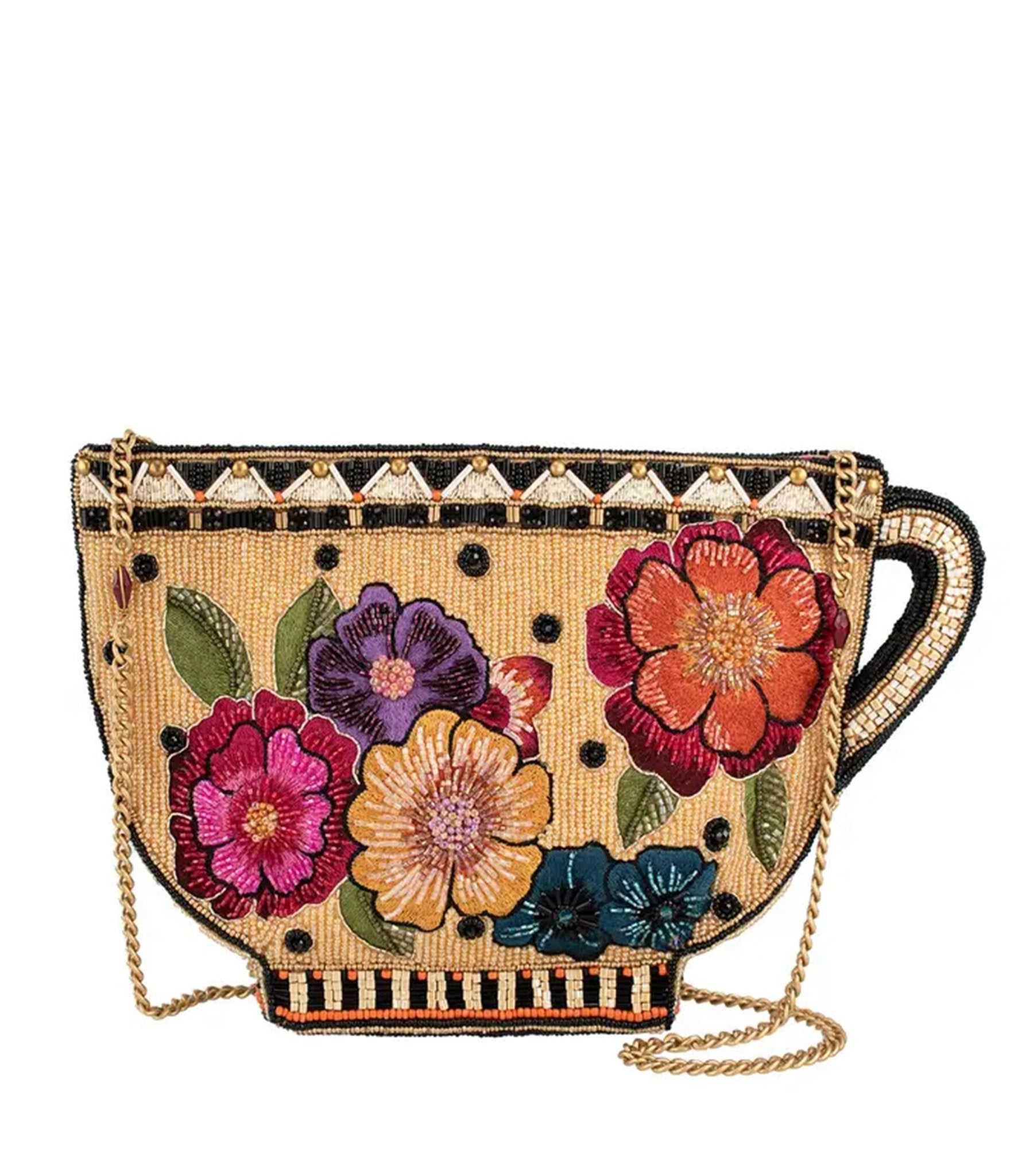 Mary Frances Beaded Tea Party Crossbody Bag - Unique Vintage - Womens, ACCESSORIES, HANDBAGS