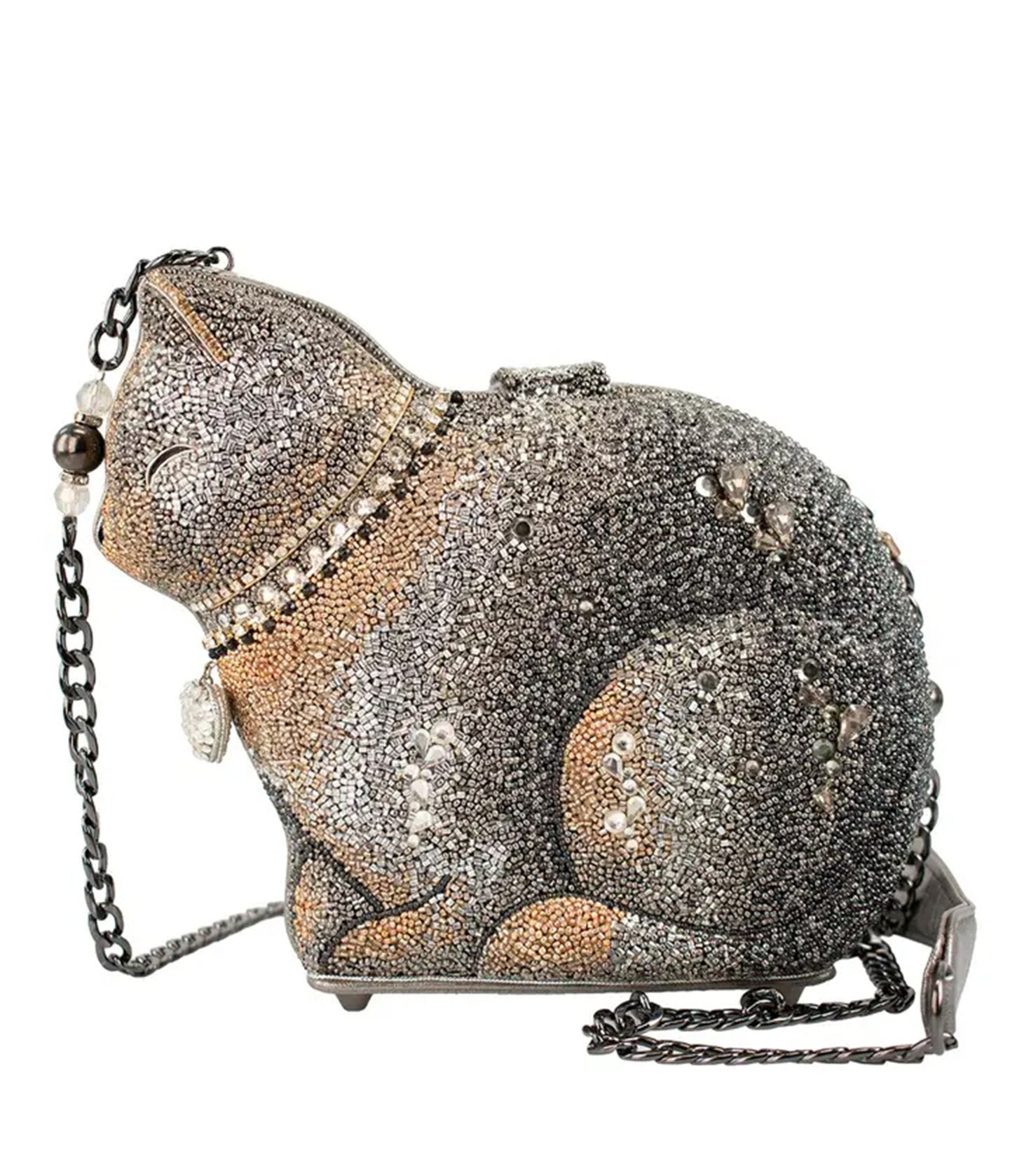 Mary Frances Couture Cat Beaded Handbag - Unique Vintage - Womens, ACCESSORIES, HANDBAGS