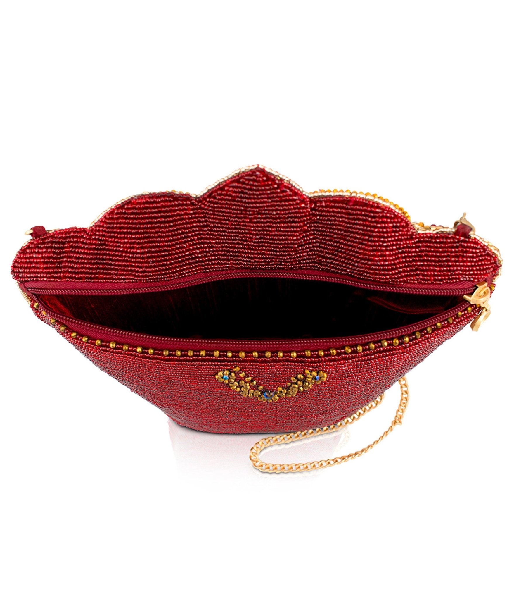 Mary Frances Crimson Queen Crossbody Bag - Unique Vintage - Womens, ACCESSORIES, HANDBAGS