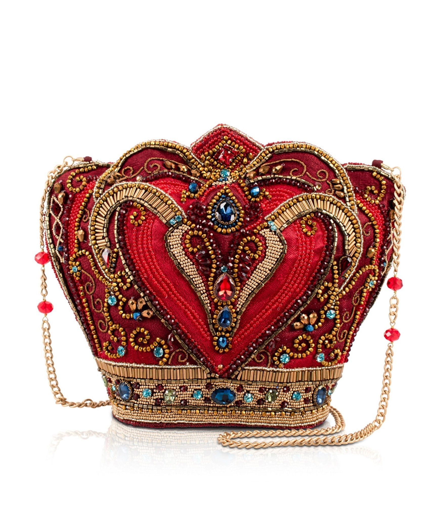 Mary Frances Crimson Queen Crossbody Bag - Unique Vintage - Womens, ACCESSORIES, HANDBAGS