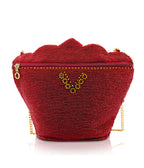 Mary Frances Crimson Queen Crossbody Bag - Unique Vintage - Womens, ACCESSORIES, HANDBAGS