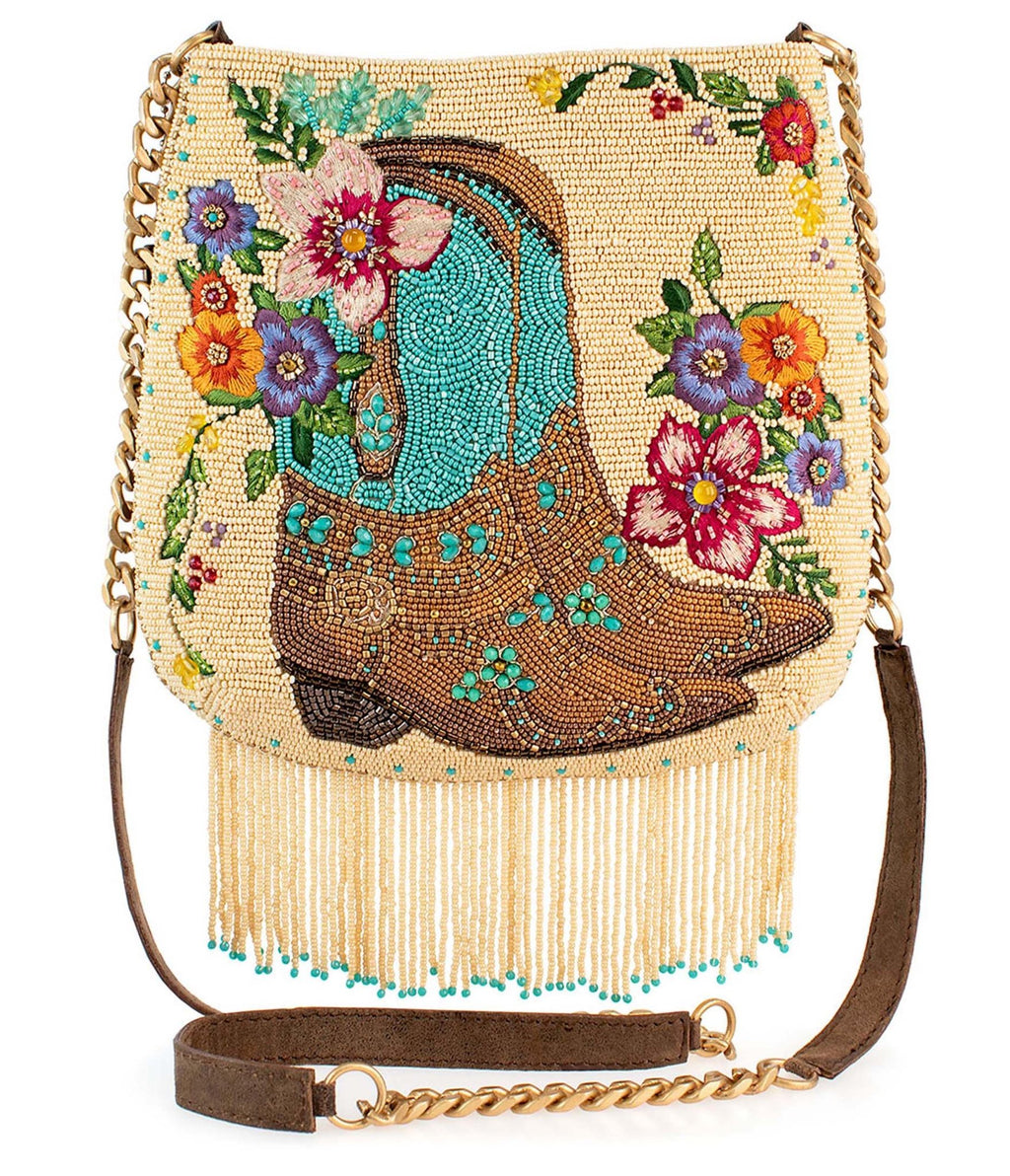 Mary Frances Line Dance Crossbody Handbag - Unique Vintage - Womens, ACCESSORIES, HANDBAGS