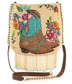 Mary Frances Line Dance Crossbody Handbag - Unique Vintage - Womens, ACCESSORIES, HANDBAGS