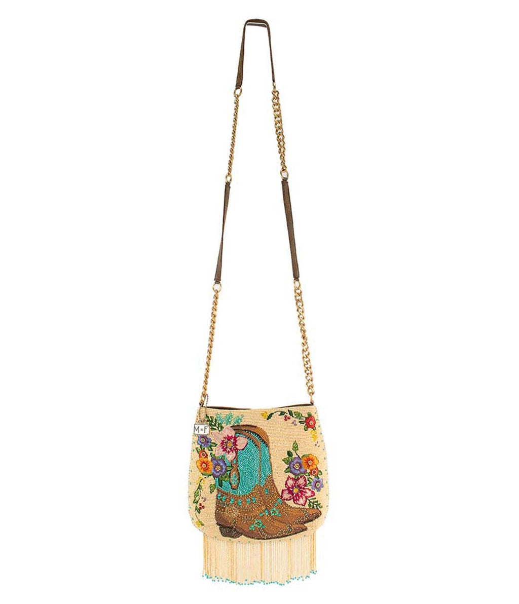 Mary Frances Line Dance Crossbody Handbag - Unique Vintage - Womens, ACCESSORIES, HANDBAGS