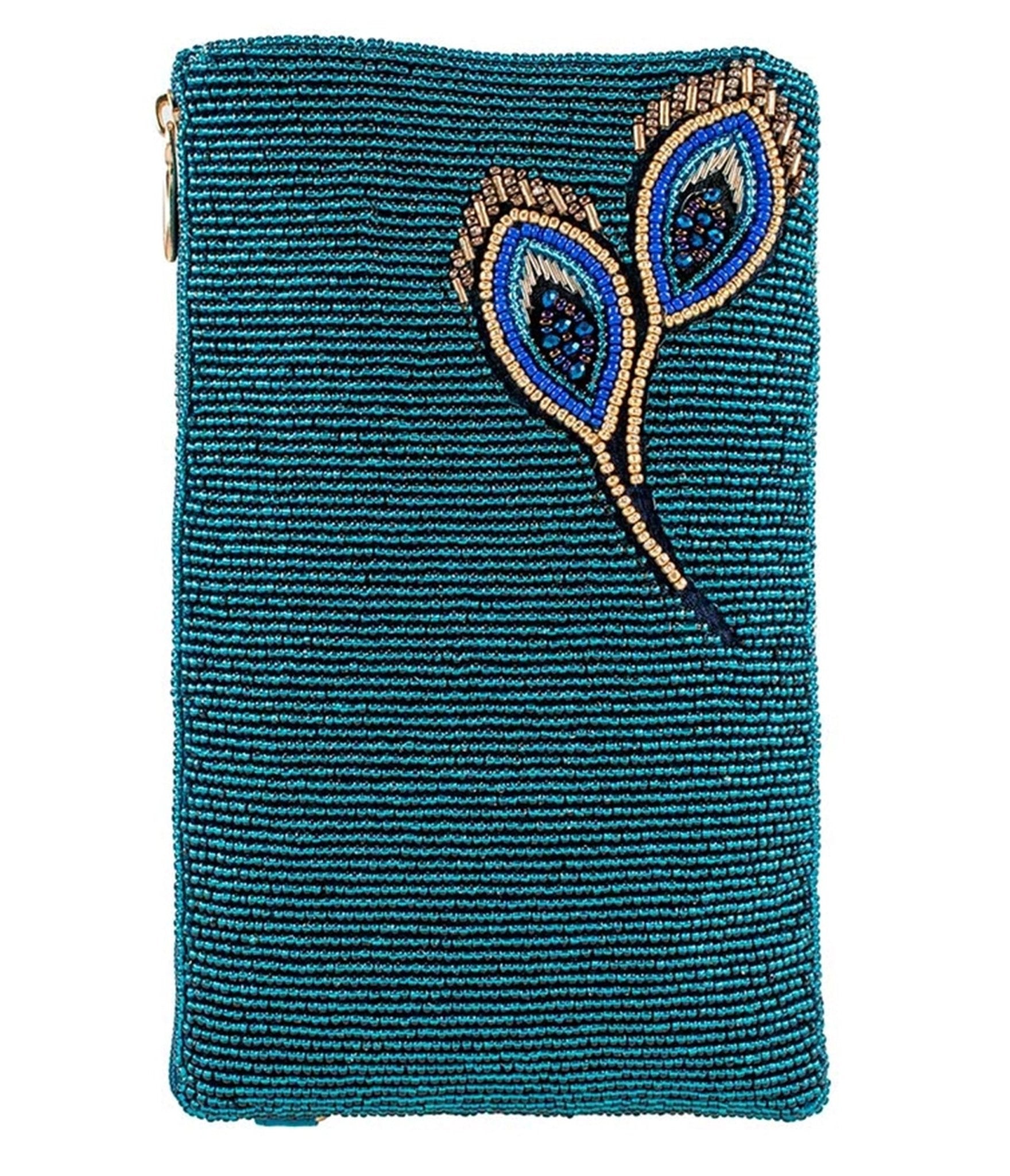Mary Frances Peacock Pride Crossbody Phone Bag - Unique Vintage - Womens, ACCESSORIES, HANDBAGS