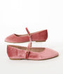 Mauve Velvet Ballet Flats