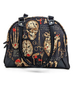 Medical Morbidity Leatherette Bowler Bag - Unique Vintage - Womens, ACCESSORIES, HANDBAGS
