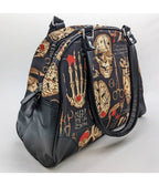 Medical Morbidity Leatherette Bowler Bag - Unique Vintage - Womens, ACCESSORIES, HANDBAGS