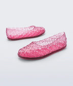 Melissa Pink Ballerina Flats - Unique Vintage - Womens, SHOES, FLATS