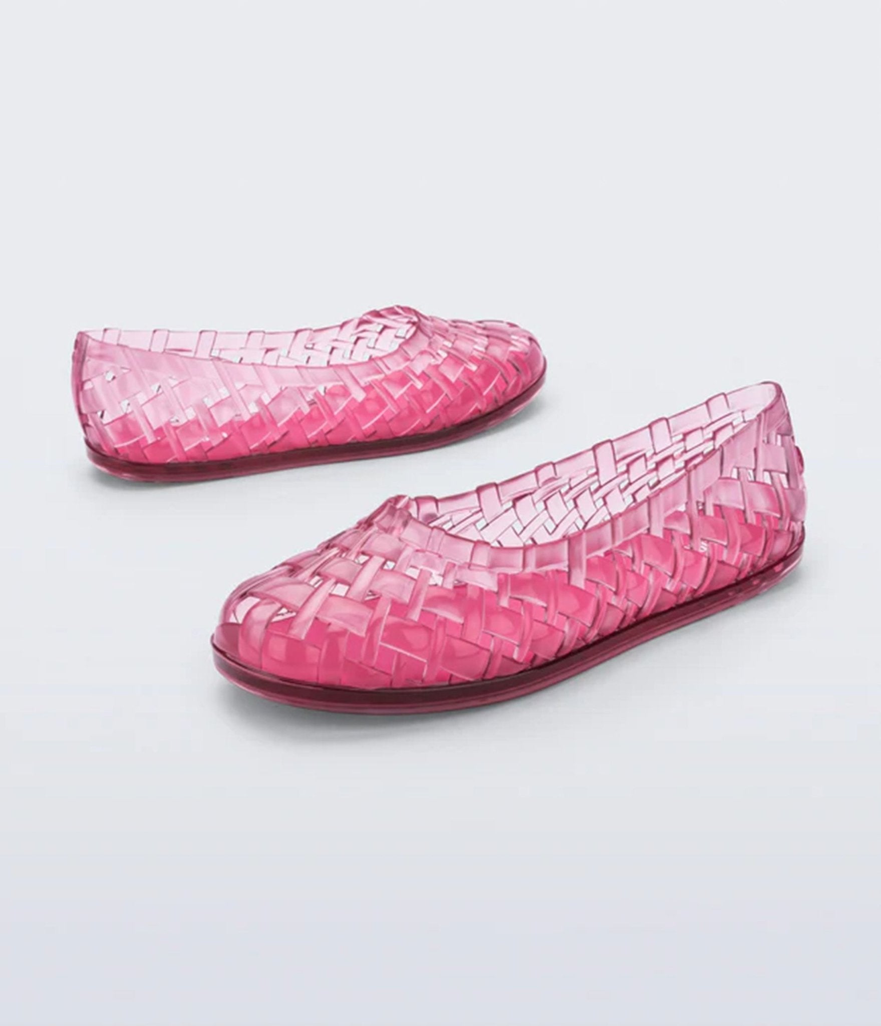Melissa Pink Ballerina Flats - Unique Vintage - Womens, SHOES, FLATS