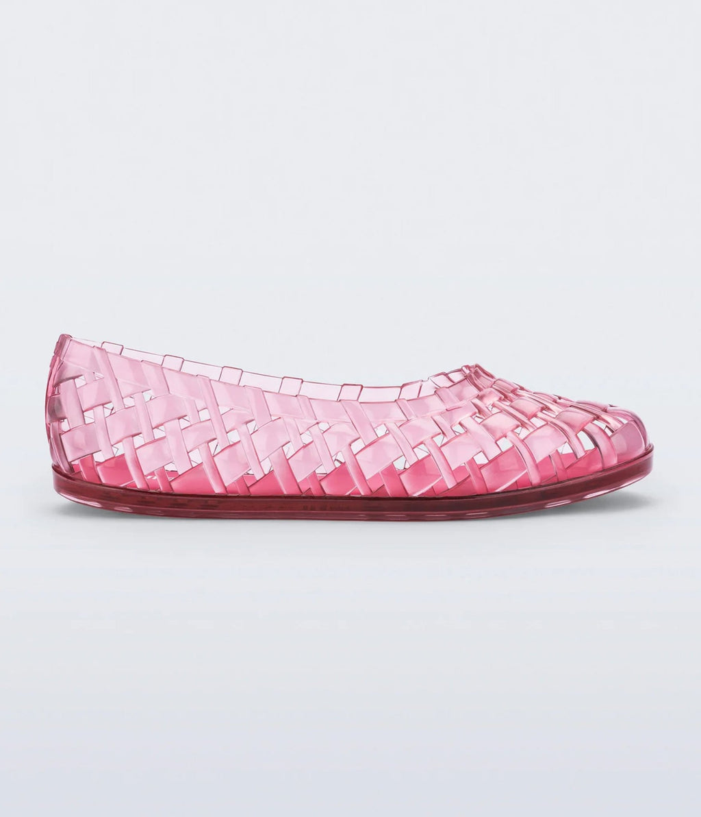 Melissa Pink Ballerina Flats - Unique Vintage - Womens, SHOES, FLATS