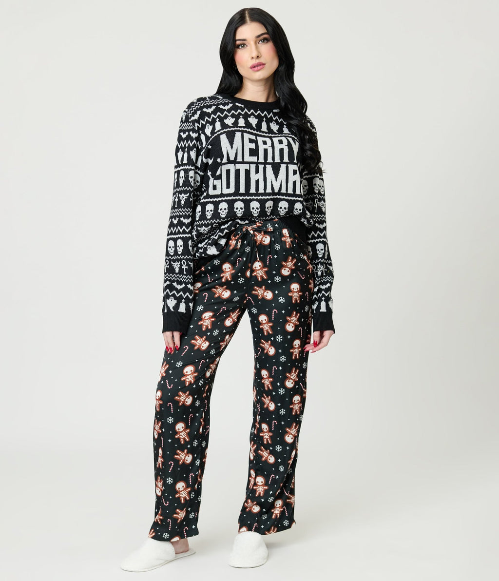 Merry Gothmas Fair Isle Sweater - Unique Vintage - Womens, TOPS, SWEATERS