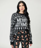 Merry Gothmas Fair Isle Sweater - Unique Vintage - Womens, TOPS, SWEATERS