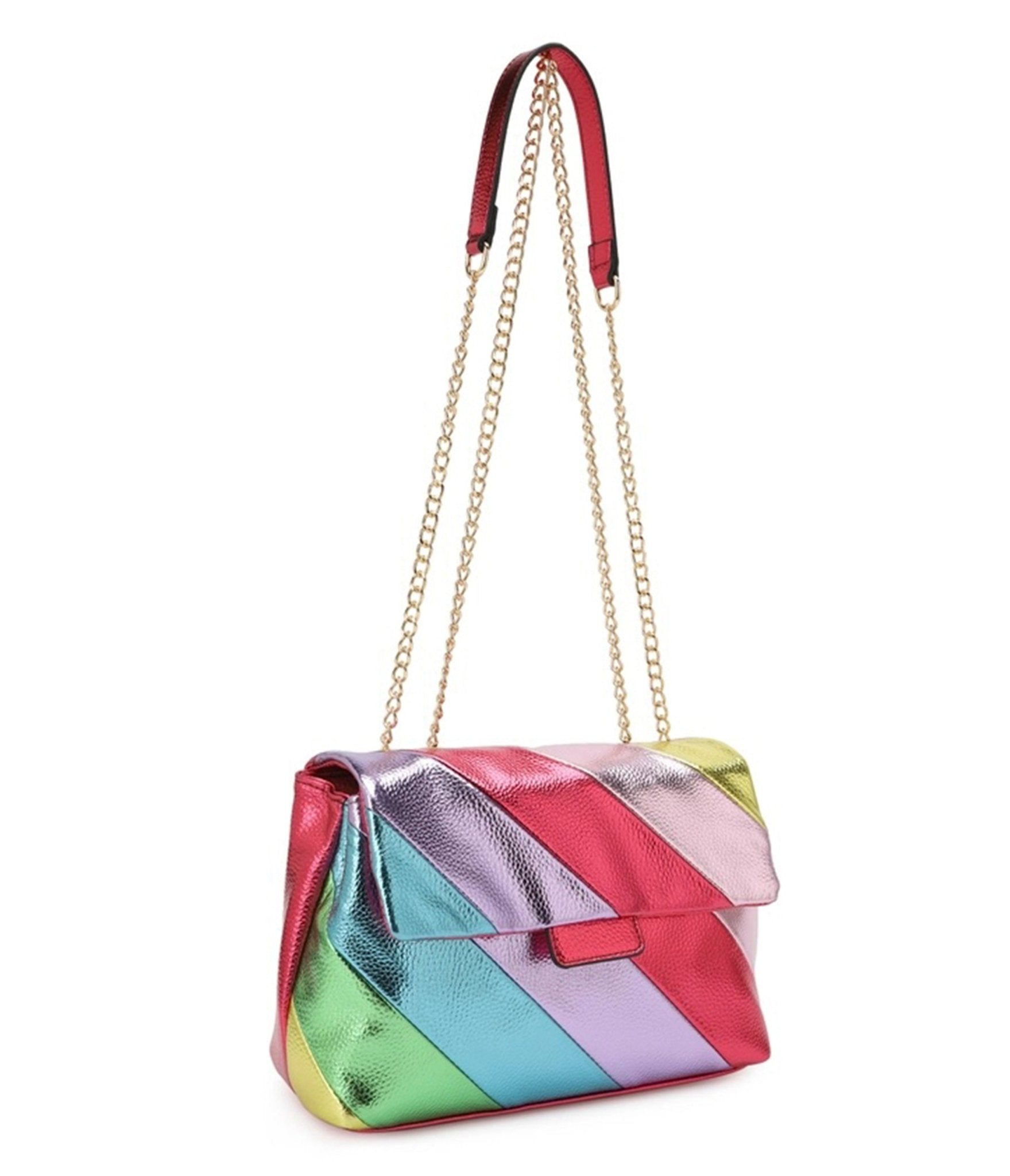 Metallic Rainbow Jasmine Crossbody Bag - Unique Vintage - Womens, ACCESSORIES, HANDBAGS