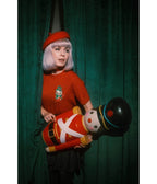 Mischief Made Red Candy Cane Kitten Sweater - Unique Vintage - Womens, TOPS, SWEATERS