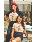 Mischief Made United Womens Fitted Tee - Unique Vintage - Womens, TOPS, TEES