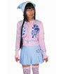 My Violet Pink Raccoon Print Trash Parade Cardigan