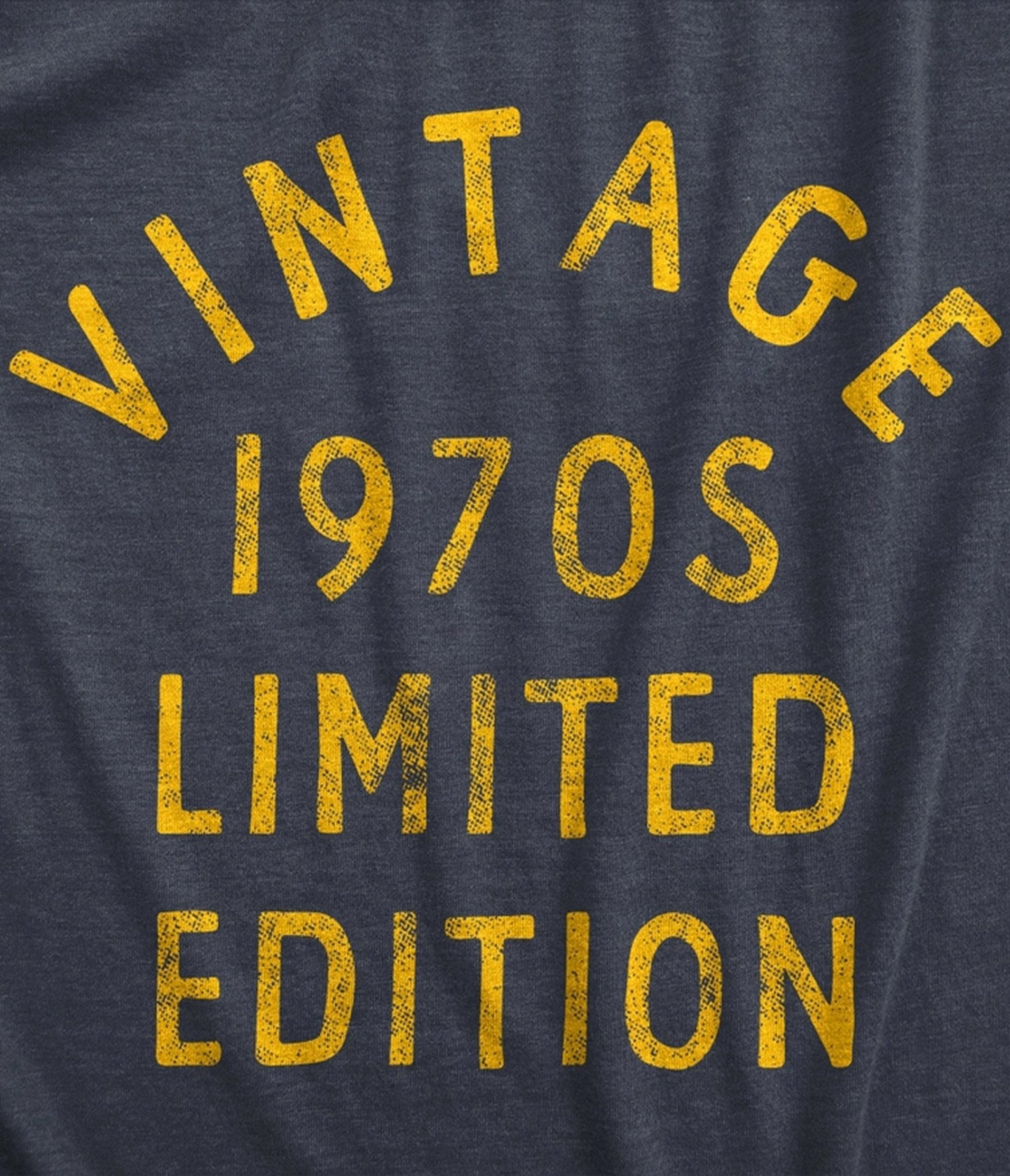 Navy & Yellow 1970s Vintage Graphic Tee – Unique Vintage