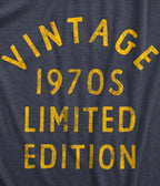 Navy & Yellow 1970s Vintage Graphic Tee - Unique Vintage - Womens, GRAPHIC TEES, TEES