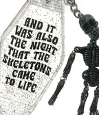 Night That The Skeletons Came To Life Keychain - Unique Vintage - Womens, ACCESSORIES, GIFTS/HOME