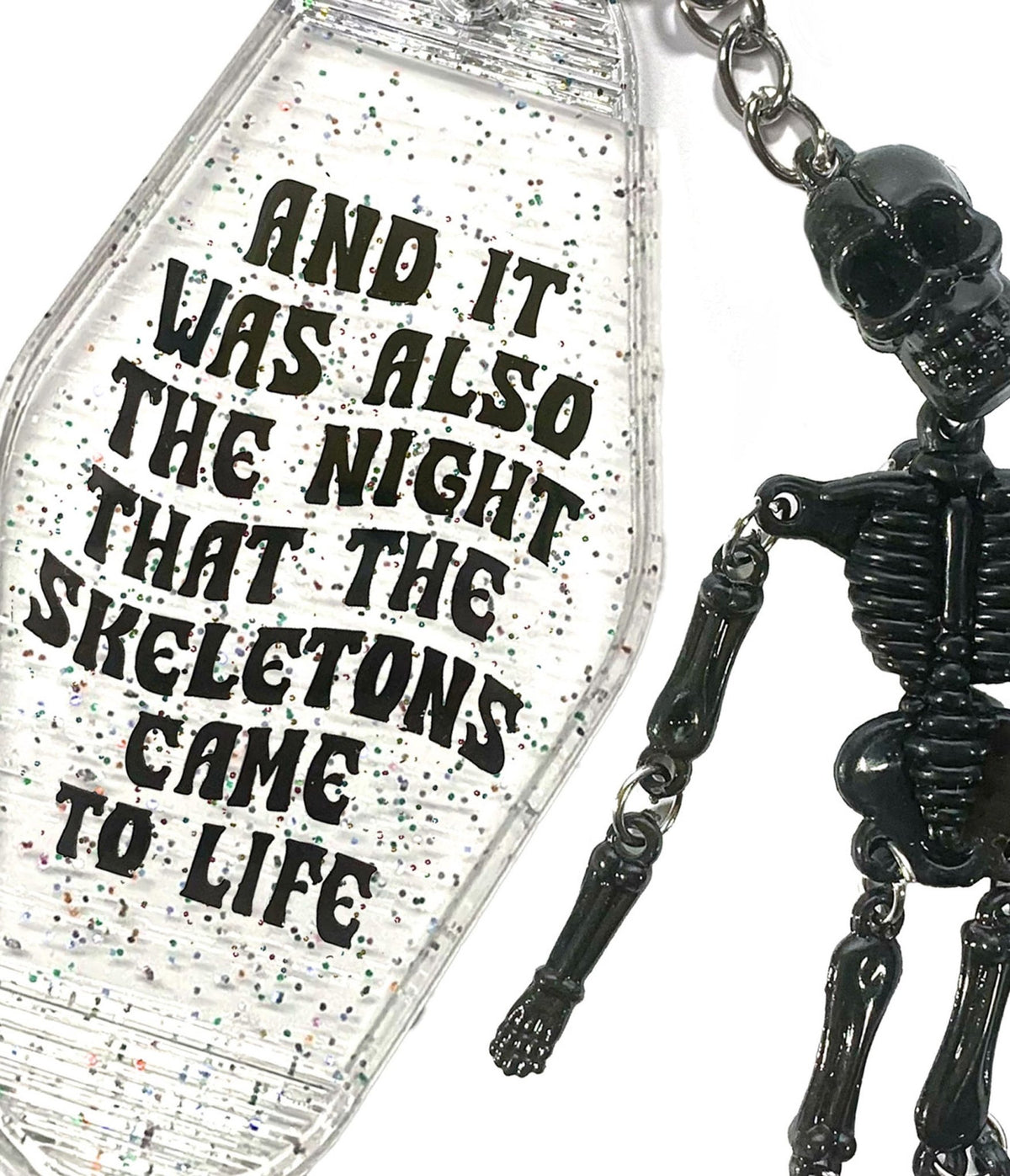 Night That The Skeletons Came To Life Keychain - Unique Vintage - Womens, ACCESSORIES, GIFTS/HOME