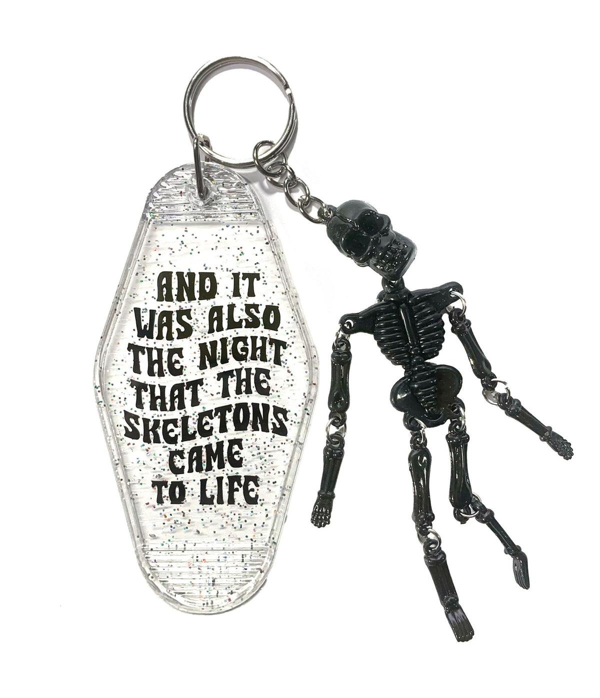 Night That The Skeletons Came To Life Keychain - Unique Vintage - Womens, ACCESSORIES, GIFTS/HOME