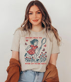 On My Way Unisex Graphic Tee - Unique Vintage - Womens, GRAPHIC TEES, TEES