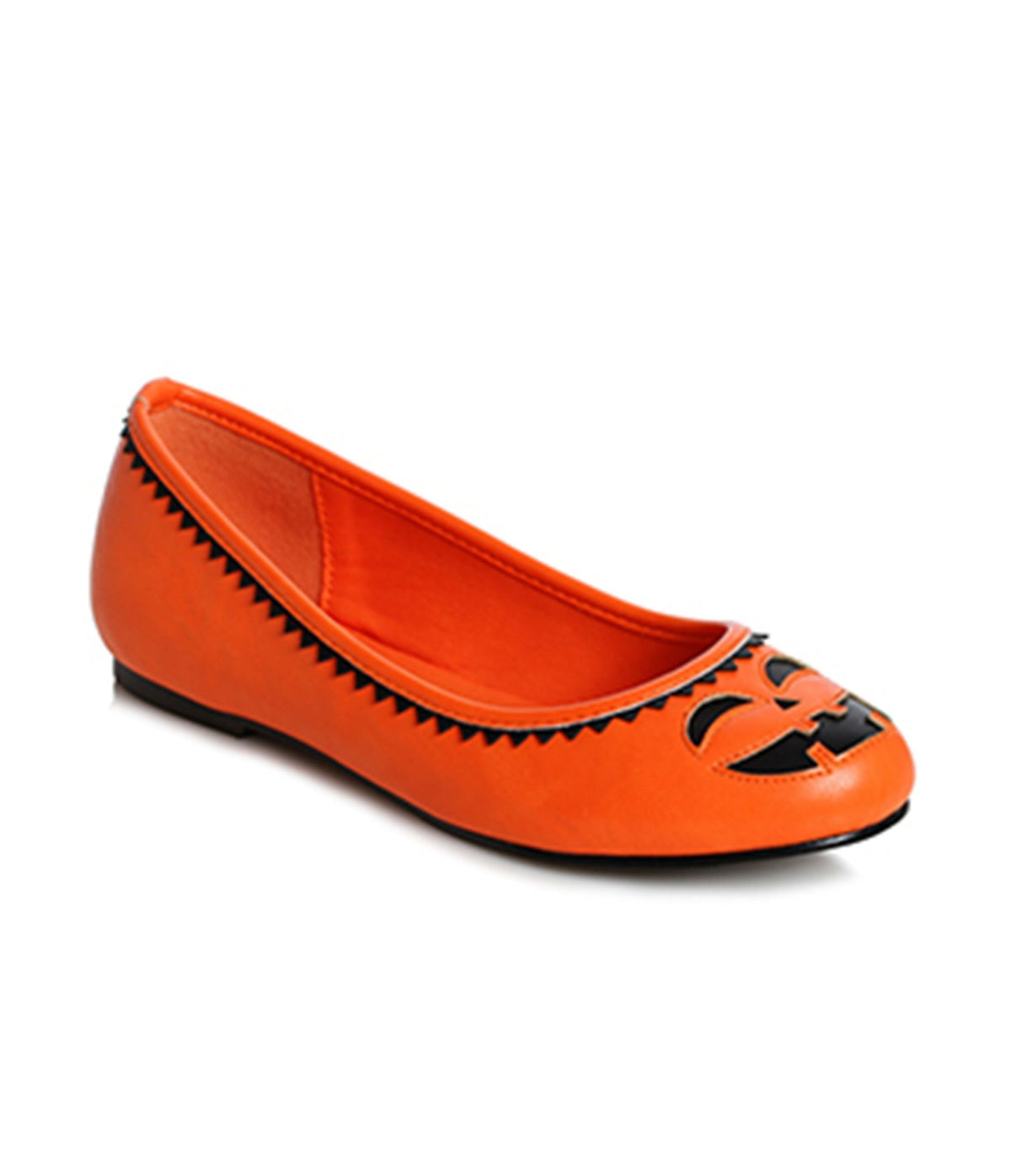 Orange & Black Jack-O-Lantern Cutout Flats - Unique Vintage - Flats