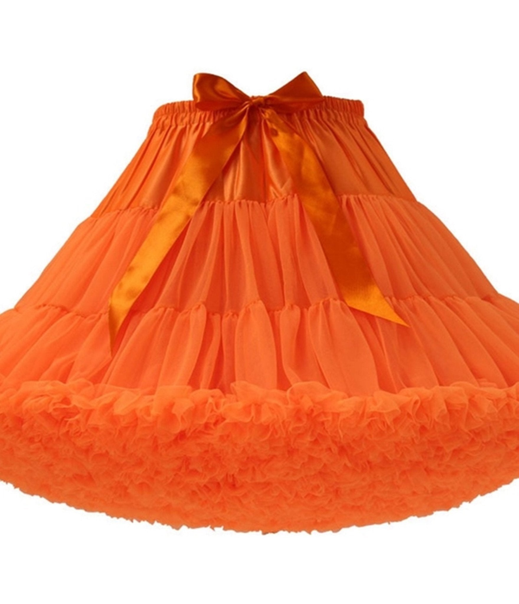 Orange Tulle Petticoat - Unique Vintage - Womens, ACCESSORIES, PETTICOATS
