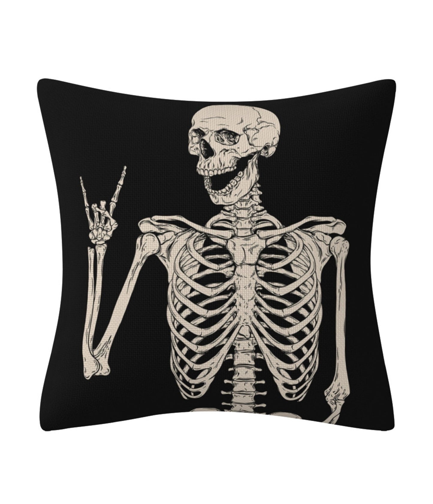 Peace Skeleton Throw Pillowcase - Unique Vintage - Womens, ACCESSORIES, GIFTS/HOME