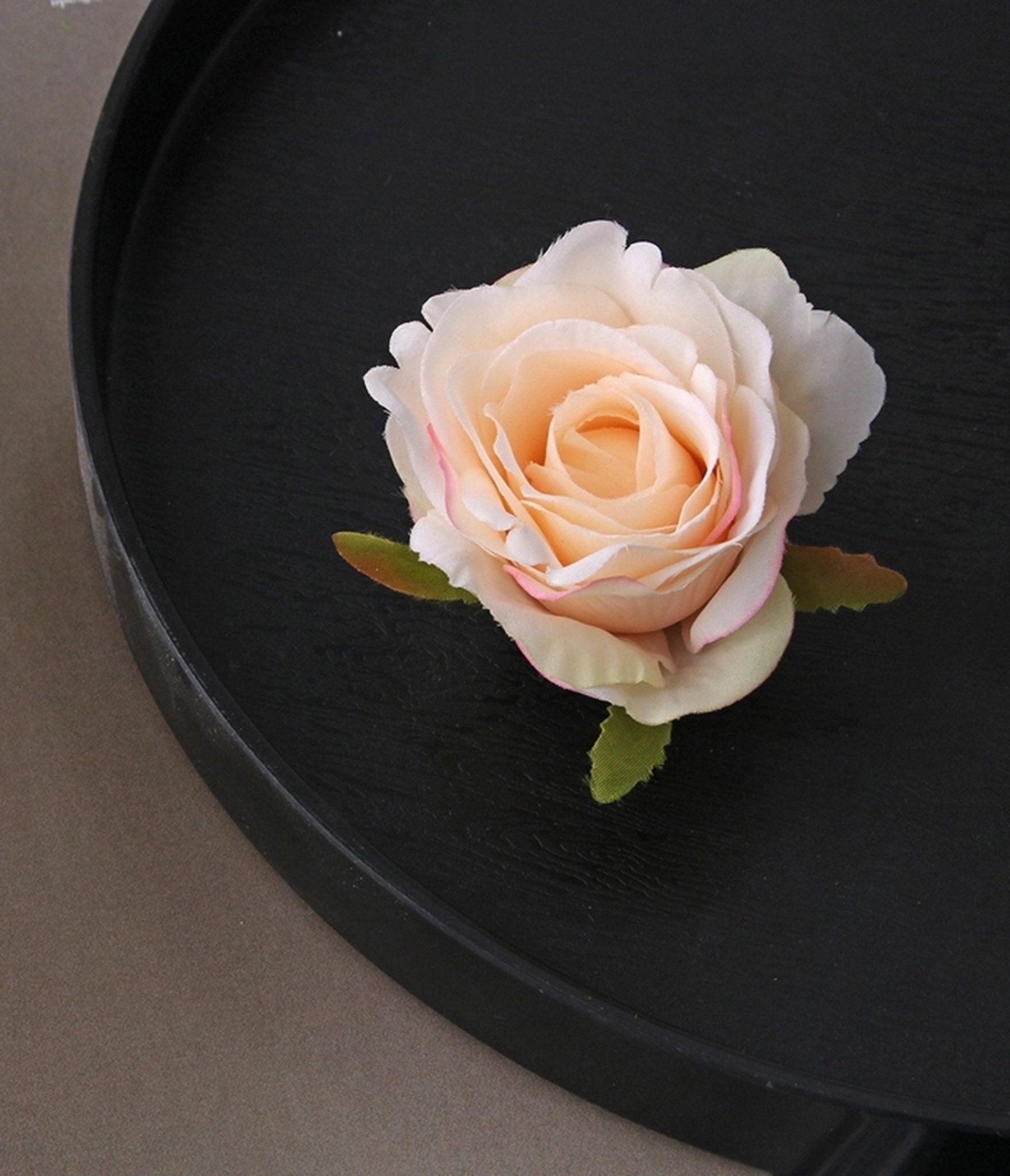 Peach Rose Brooch - Unique Vintage - Womens, ACCESSORIES, HAIR