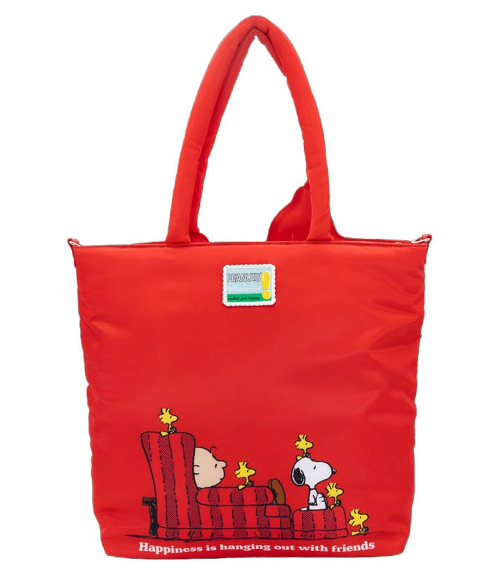 Peanuts Snoopy House Padded Tote Bag - Unique Vintage - Womens, ACCESSORIES, HANDBAGS
