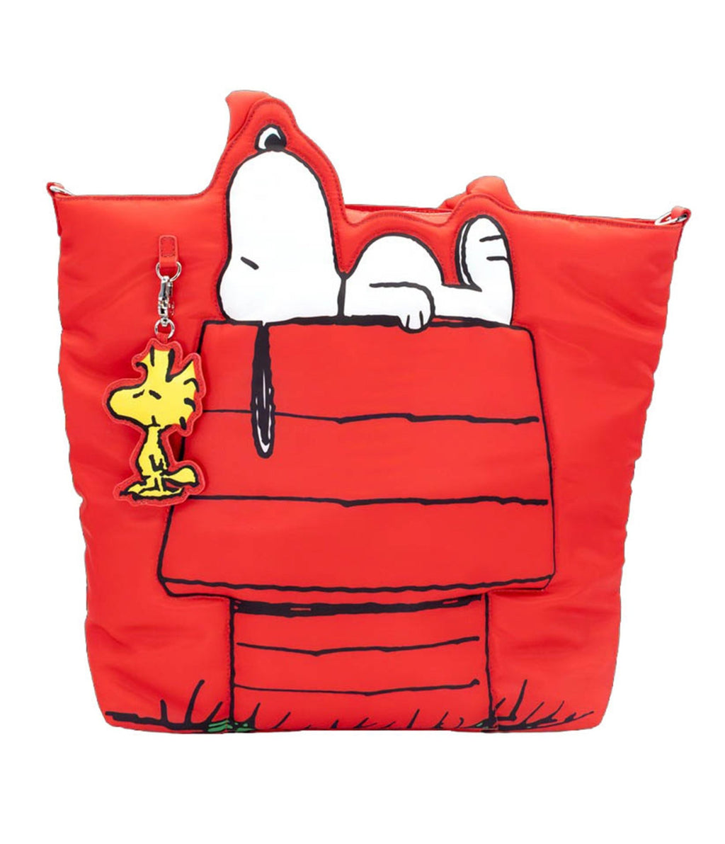 Peanuts Snoopy House Padded Tote Bag - Unique Vintage - Womens, ACCESSORIES, HANDBAGS