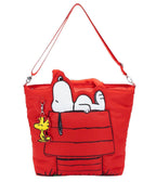 Peanuts Snoopy House Padded Tote Bag - Unique Vintage - Womens, ACCESSORIES, HANDBAGS