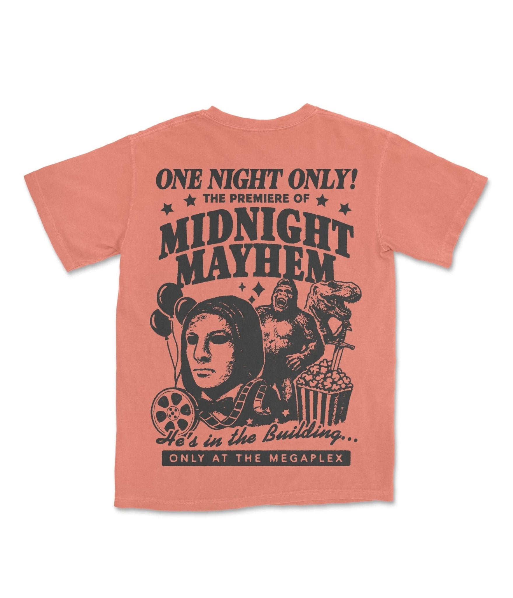 Phantom of the Megaplex Unisex Graphic Tee - Unique Vintage - Womens, TOPS, TEES