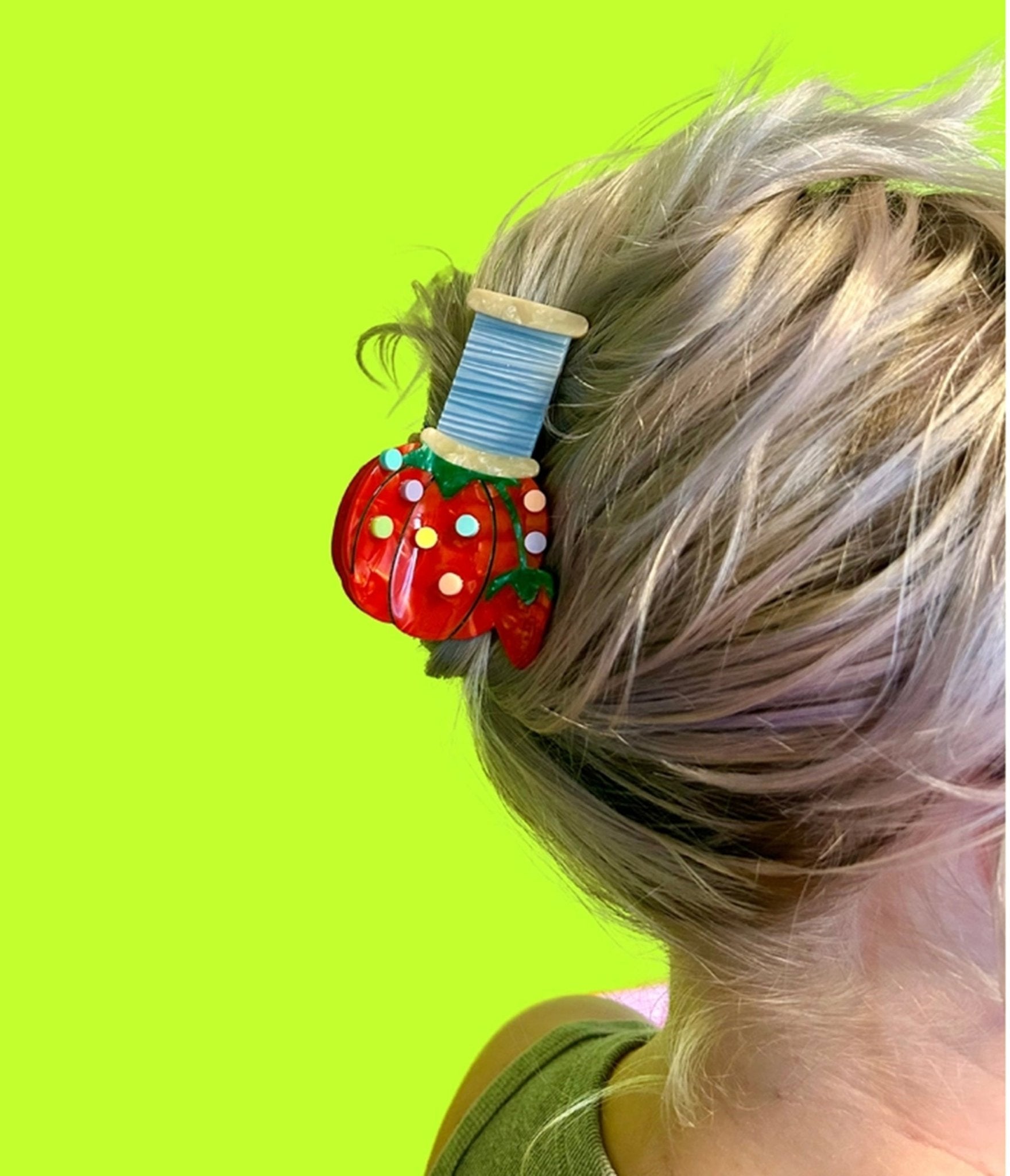 Pin Cushion Hair Clip - Unique Vintage - Womens, ACCESSORIES, HAIR