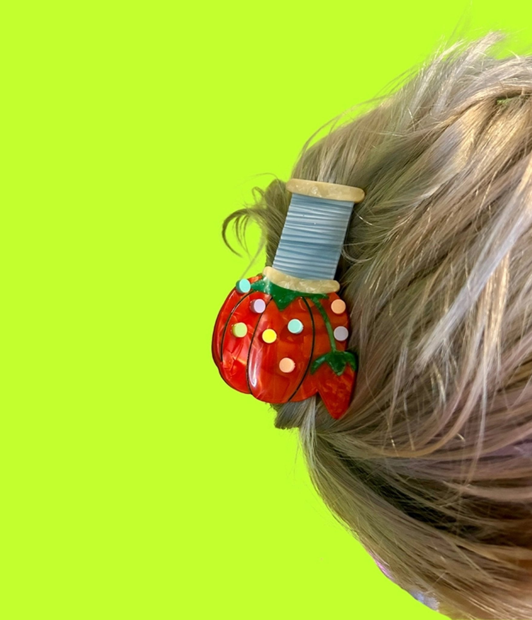 Pin Cushion Hair Clip - Unique Vintage - Womens, ACCESSORIES, HAIR